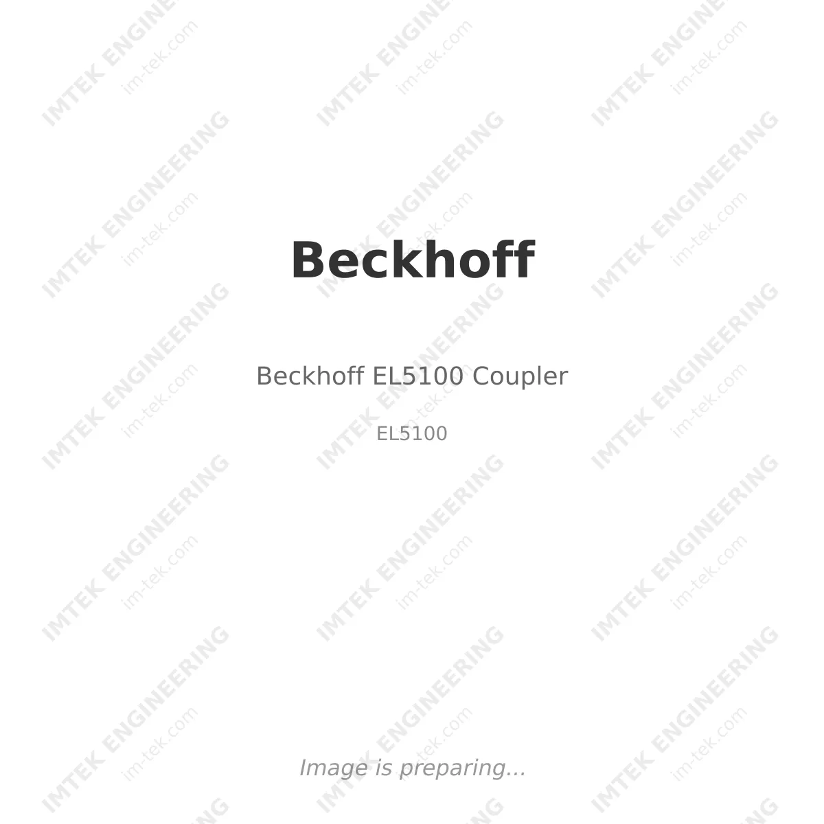 Beckhoff EL5100 Coupler