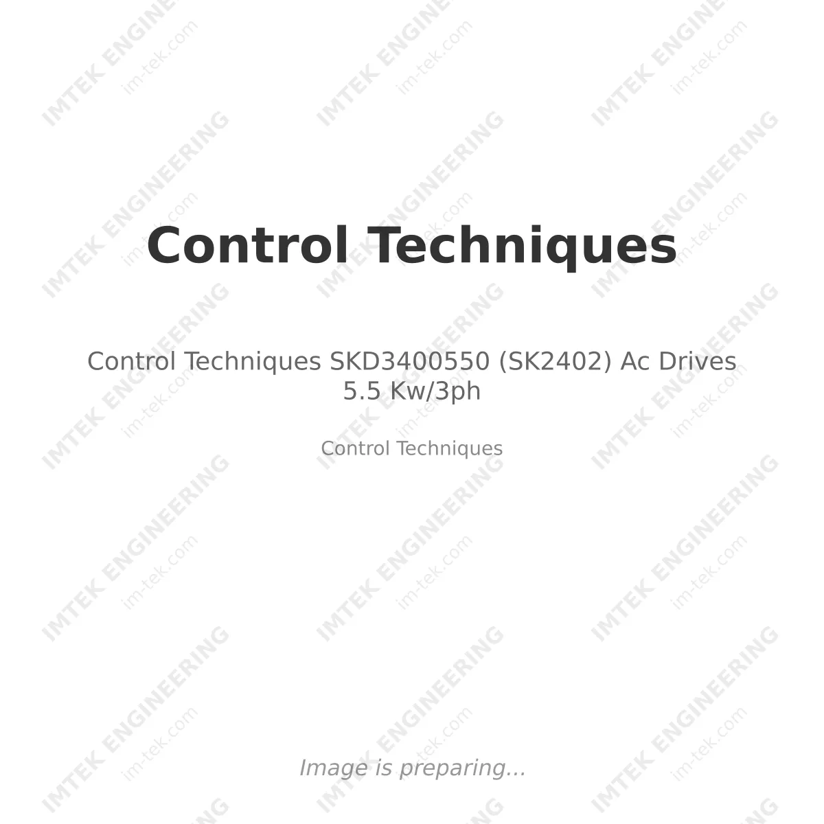 Control Techniques SKD3400550 (SK2402) Ac Drives 5.5 Kw/3ph