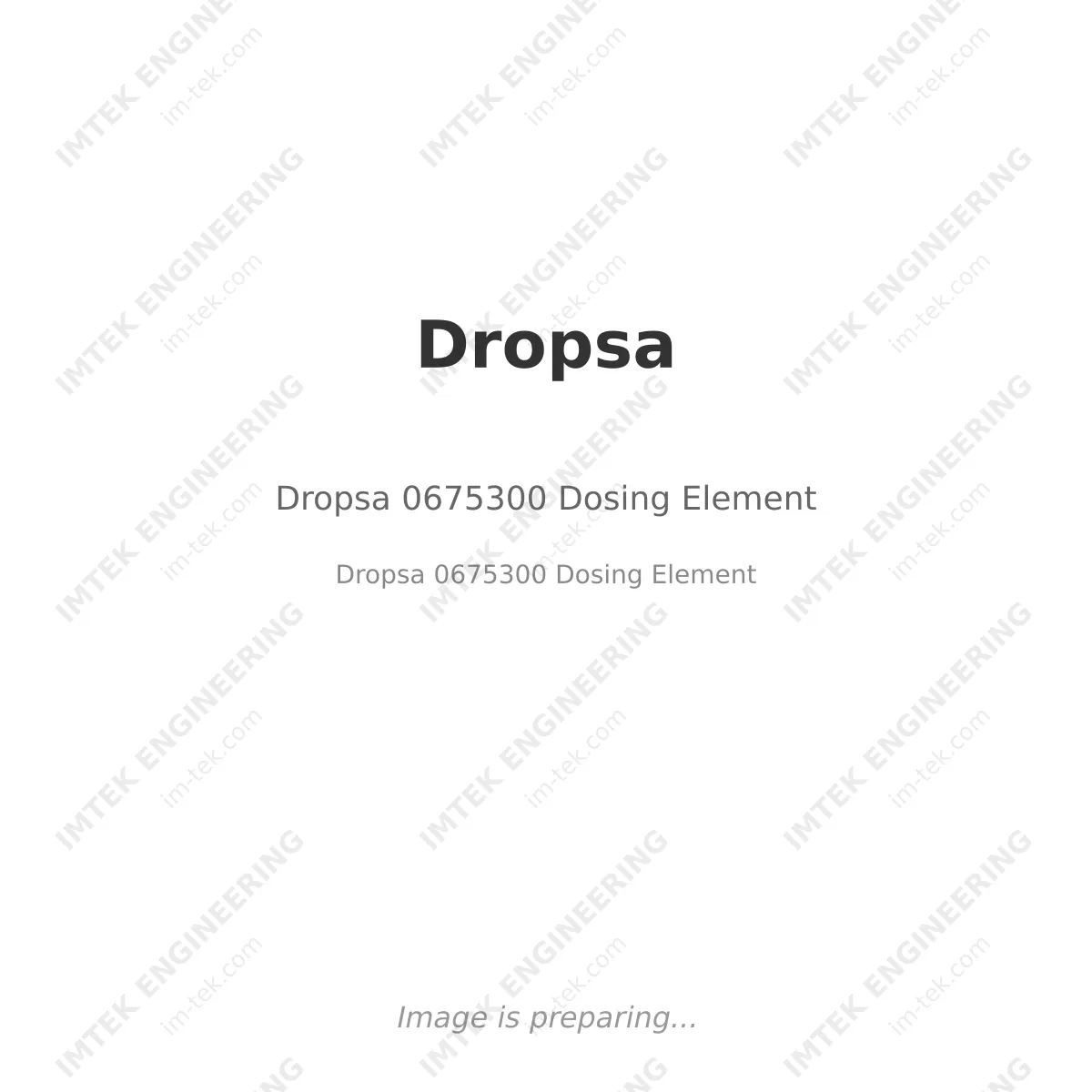 Dropsa 0675300 Dosing Element