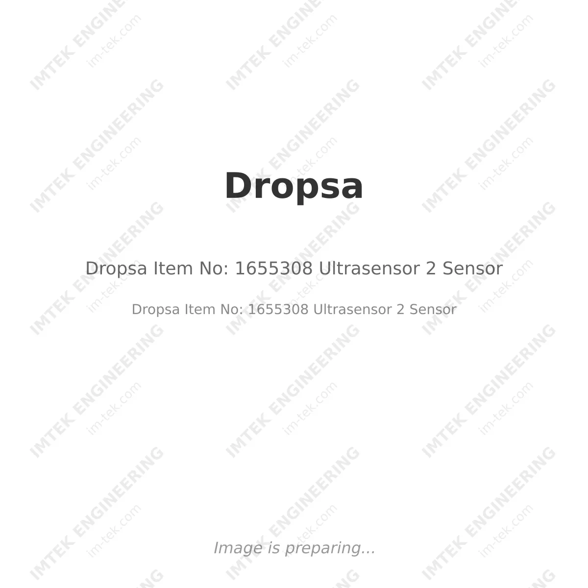 Dropsa Item No: 1655308 Ultrasensor 2 Sensor
