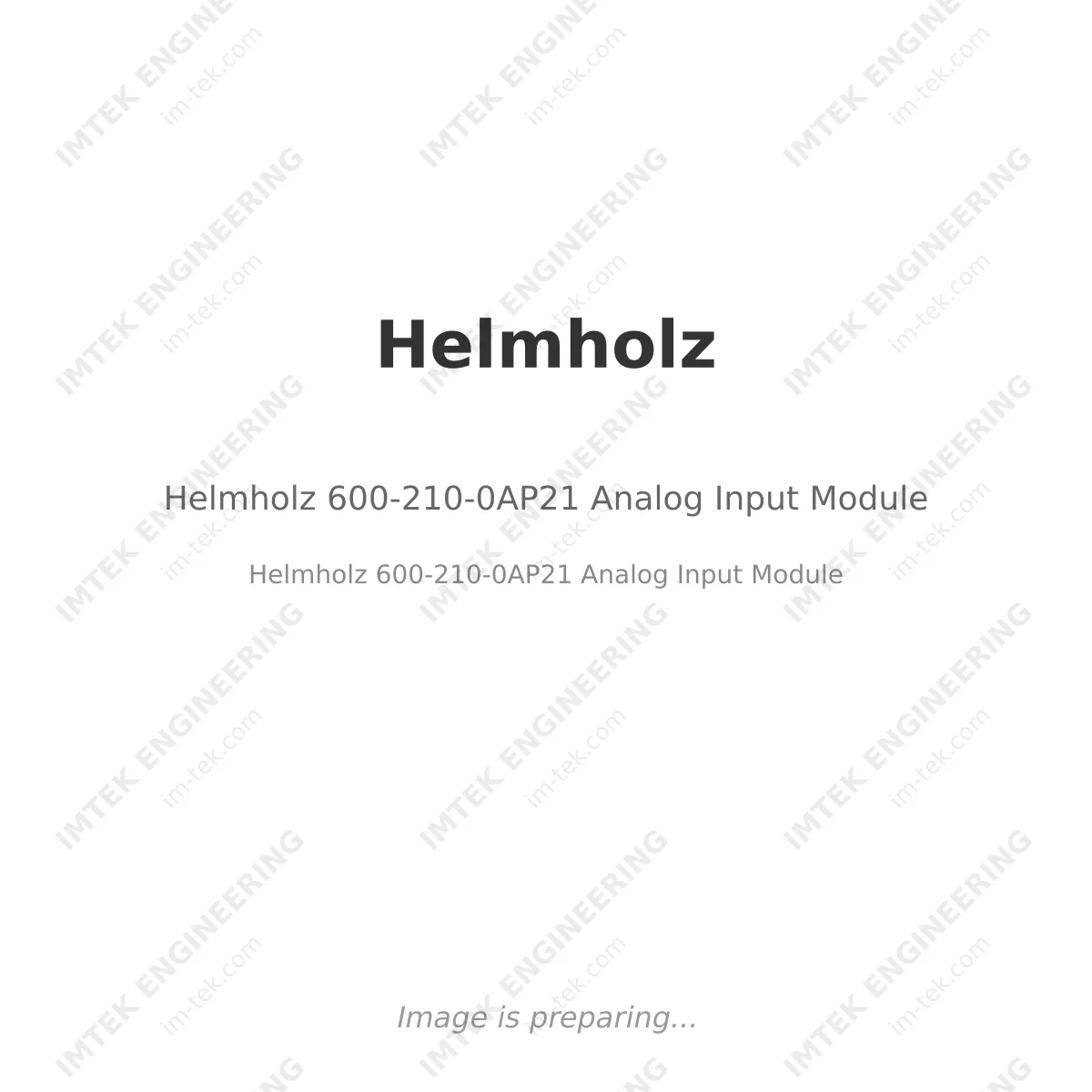 Helmholz 600-210-0AP21 Analog Input Module