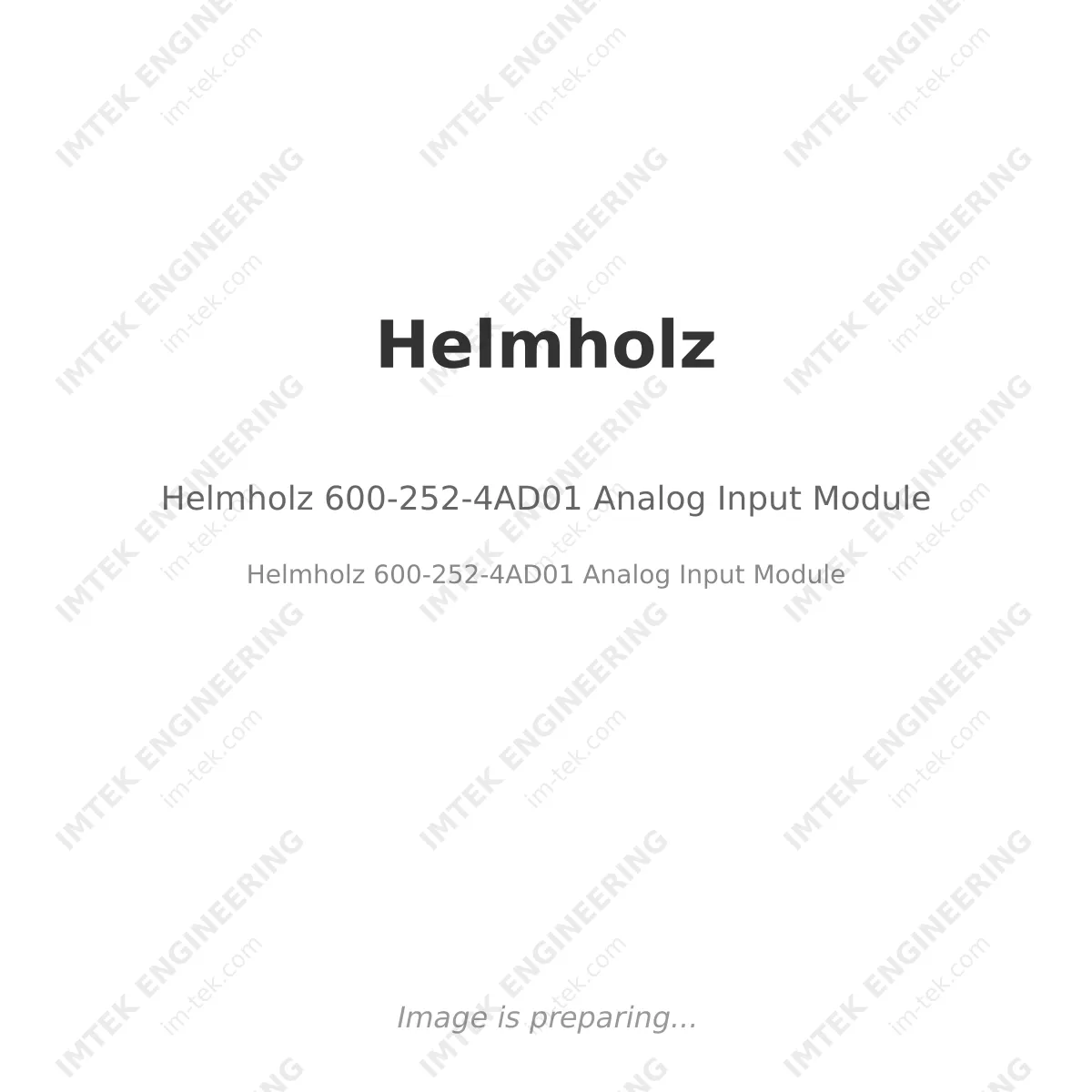Helmholz 600-252-4AD01 Analog Input Module