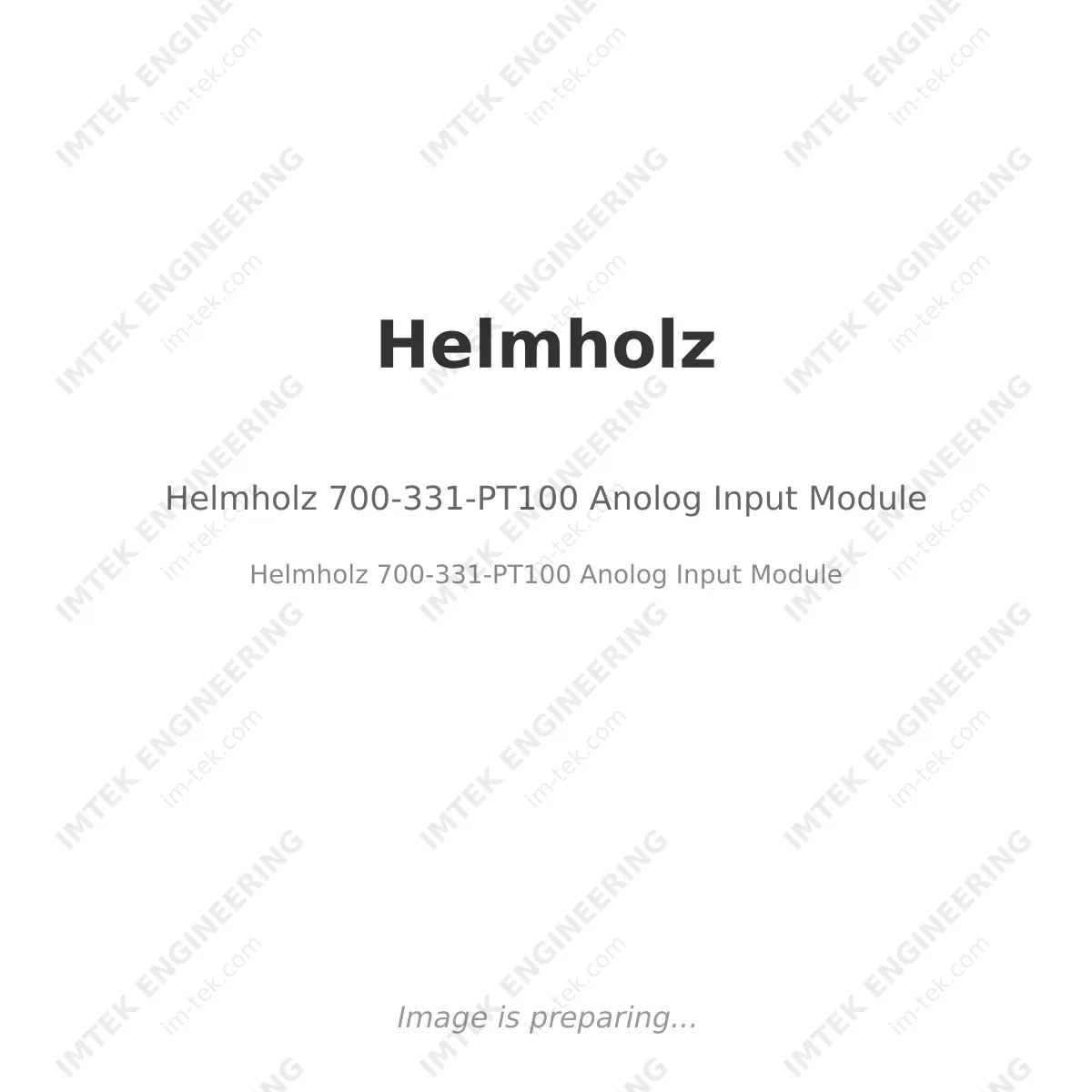Helmholz 700-331-PT100  Anolog Input Module
