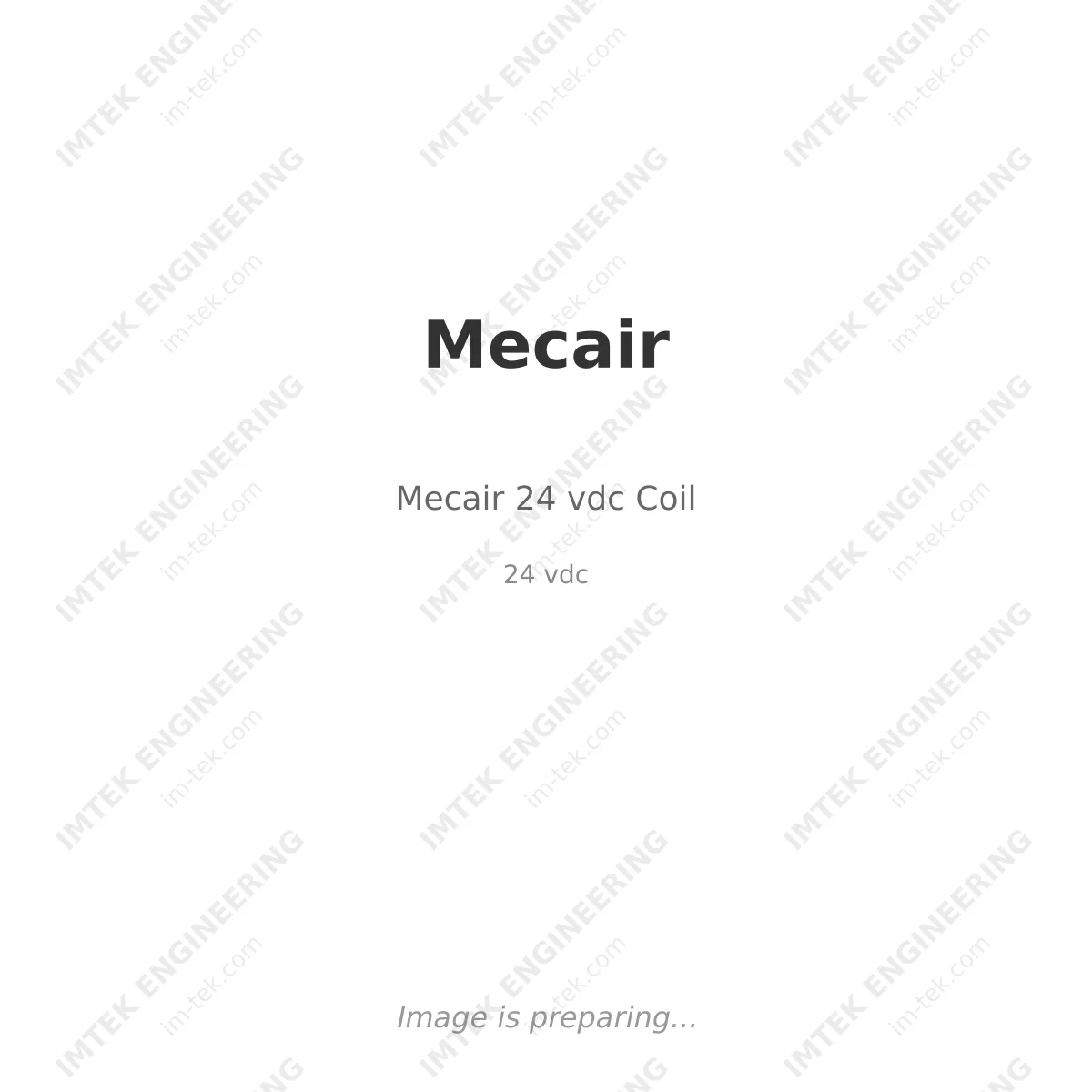 Mecair 24 vdc Coil