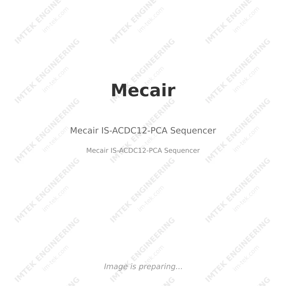 Mecair IS-ACDC12-PCA Sequencer