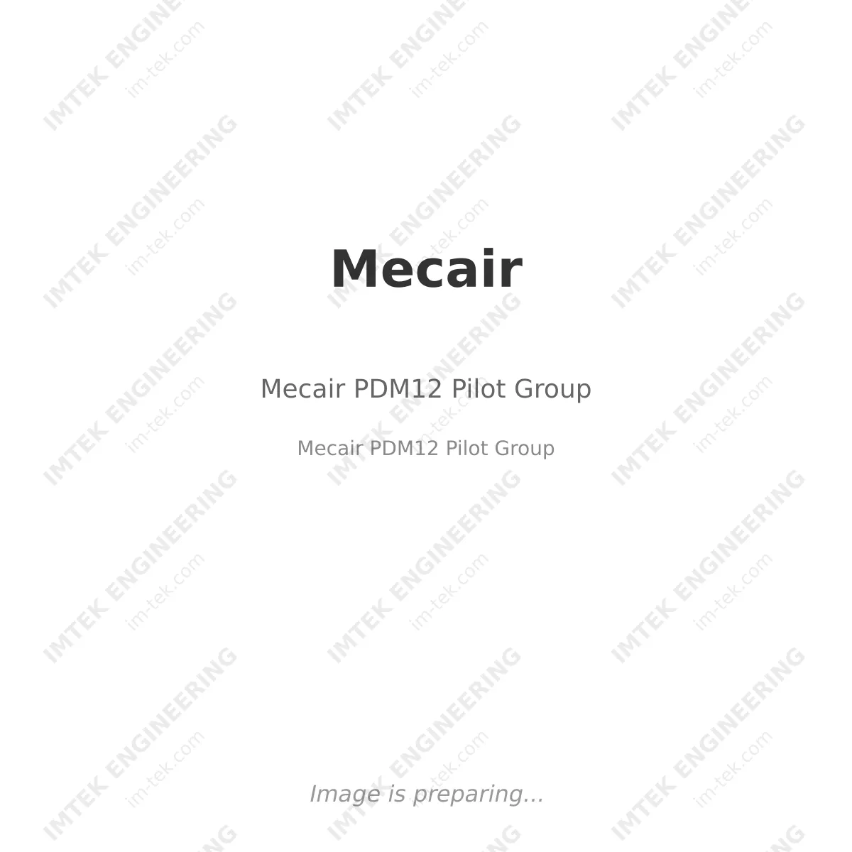 Mecair PDM12 Pilot Group