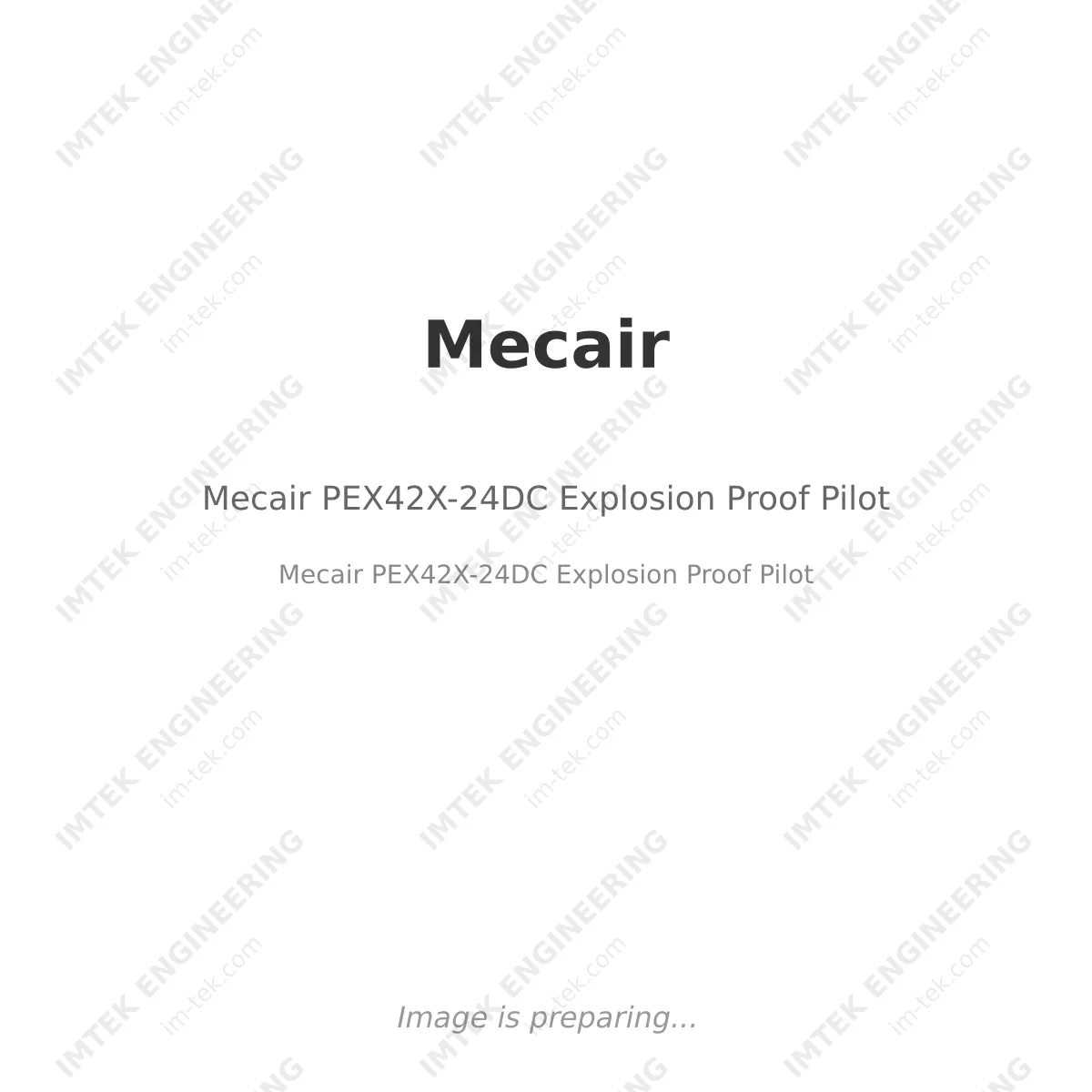 Mecair PEX42X-24DC Explosion Proof Pilot