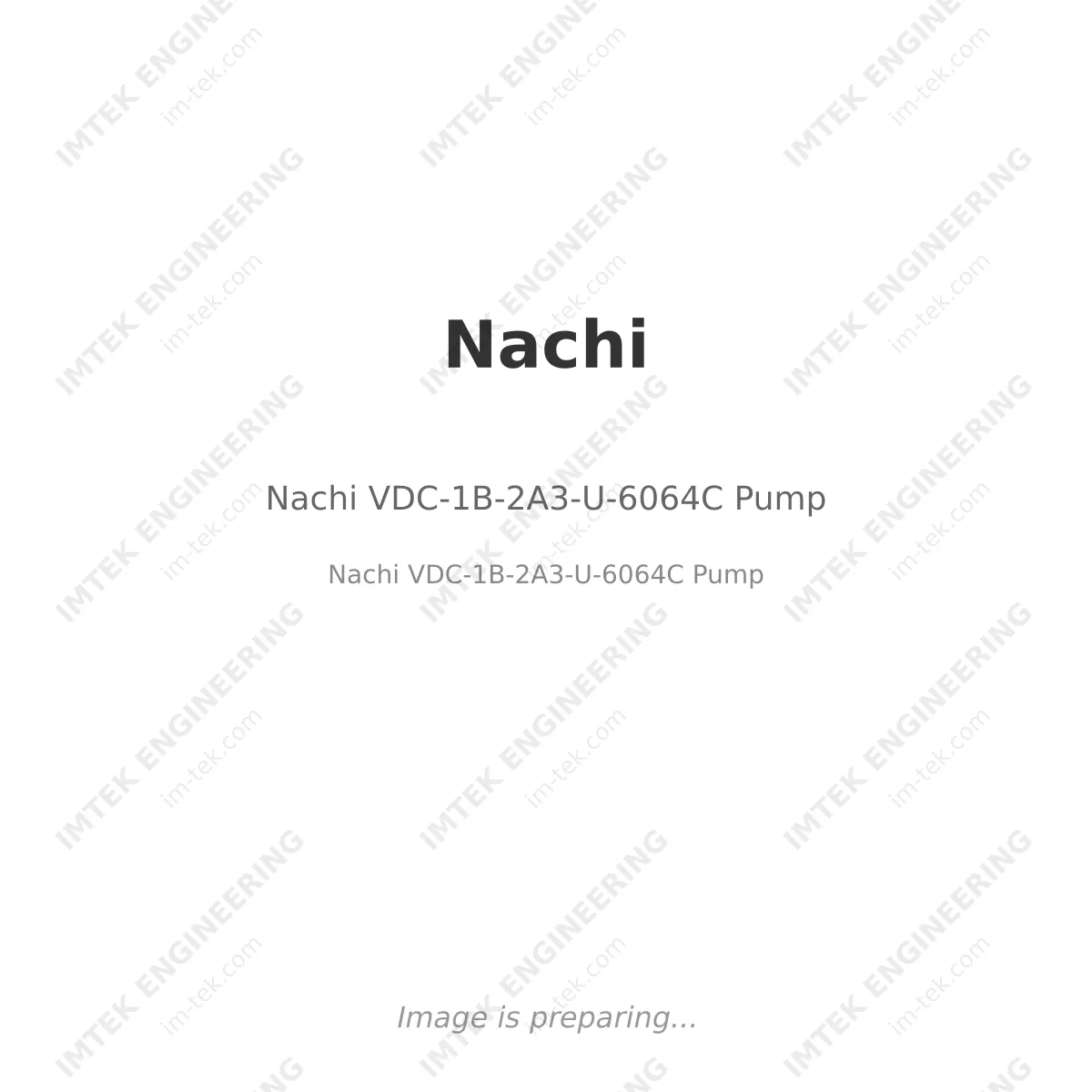 Nachi VDC-1B-2A3-U-6064C Pump