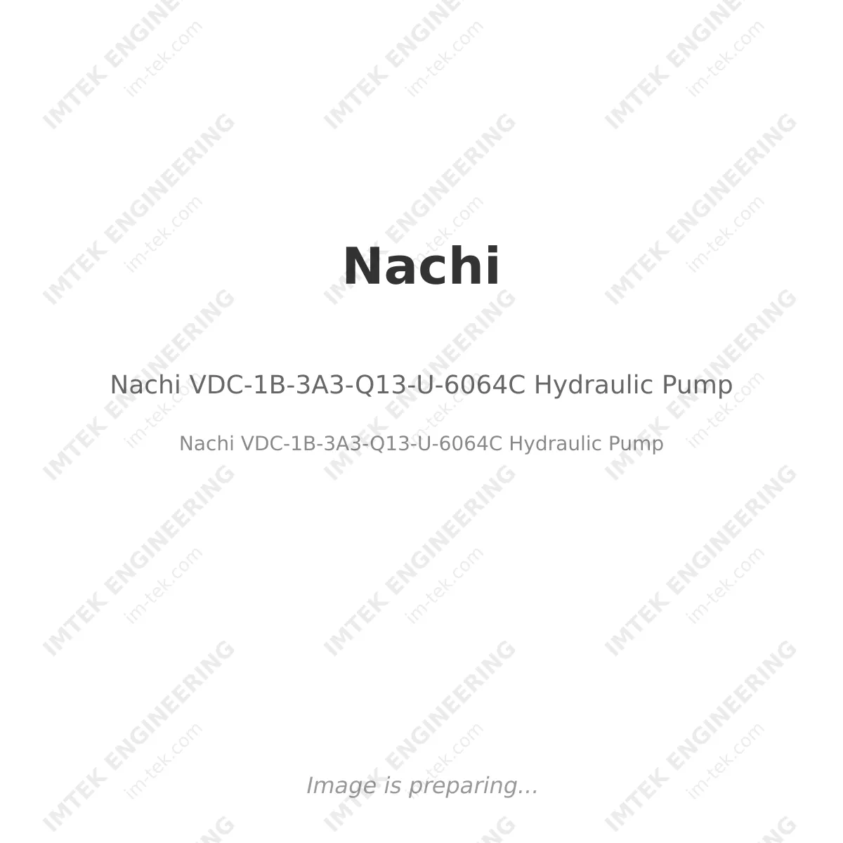 Nachi VDC-1B-3A3-Q13-U-6064C Hydraulic Pump