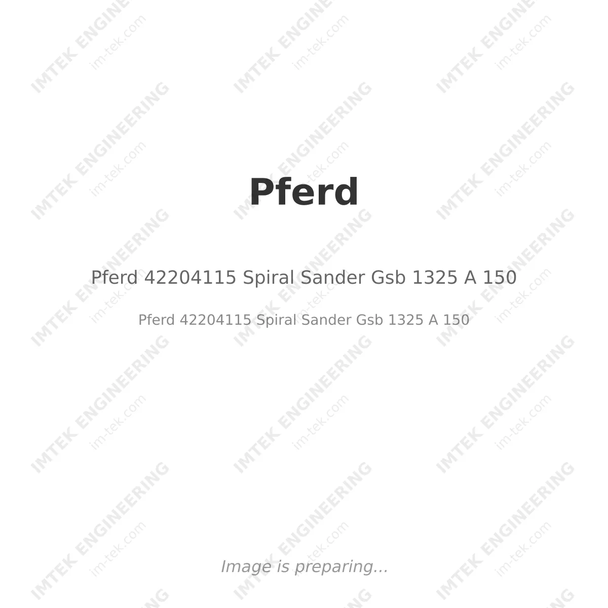 Pferd 42204115 Spiral Sander Gsb 1325 A 150