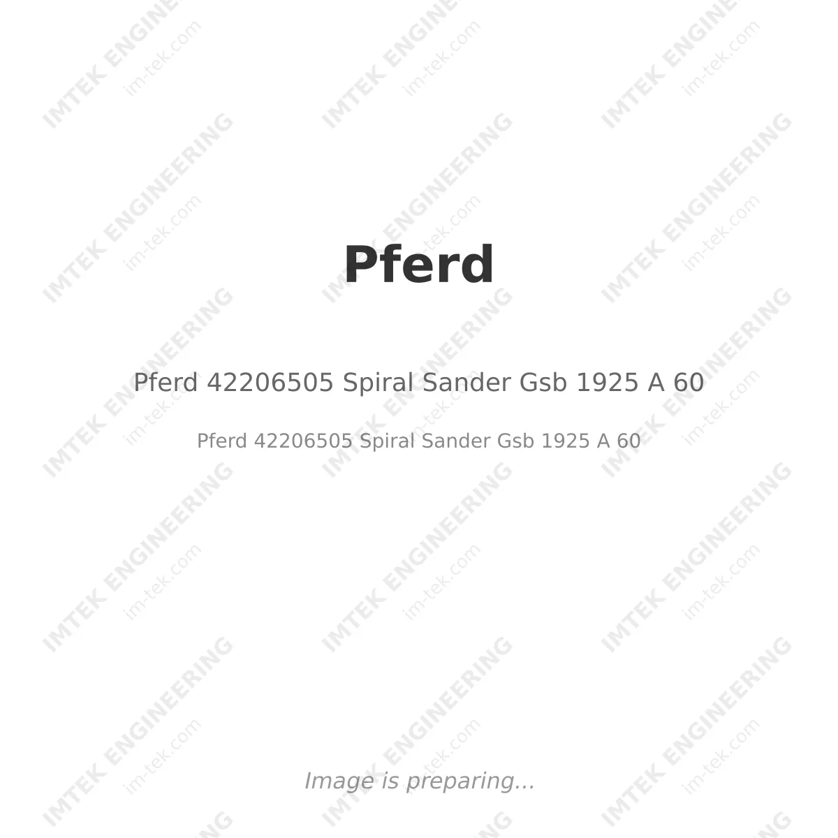 Pferd 42206505 Spiral Sander Gsb 1925 A 60