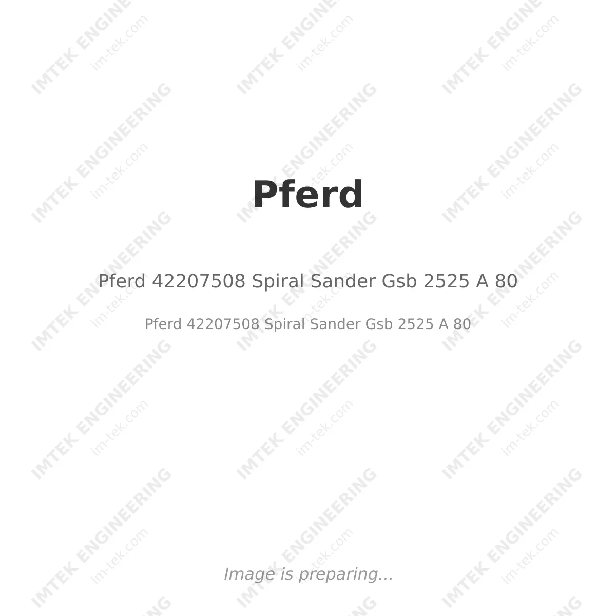 Pferd 42207508 Spiral Sander Gsb 2525 A 80