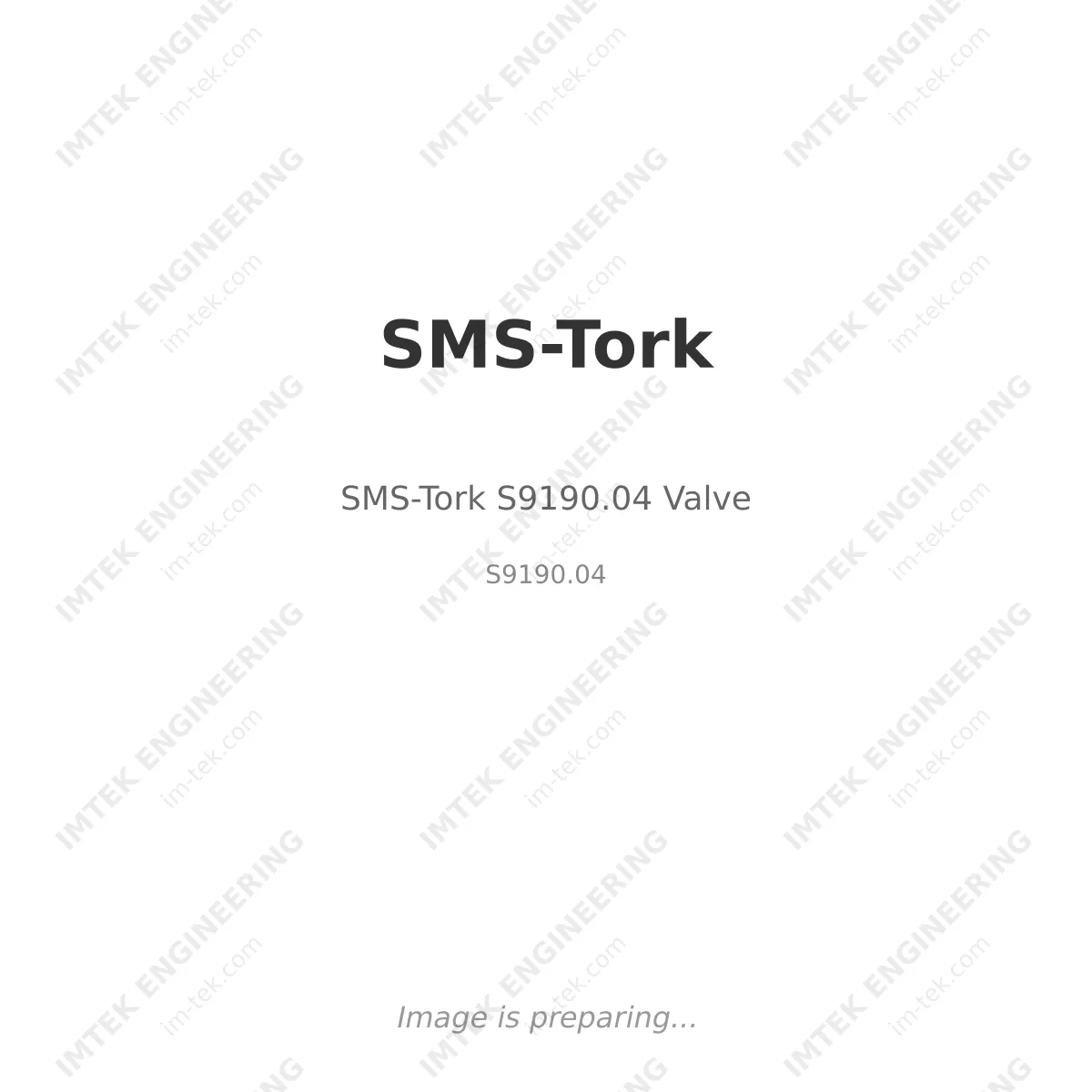 SMS-Tork S9190.04 Valve