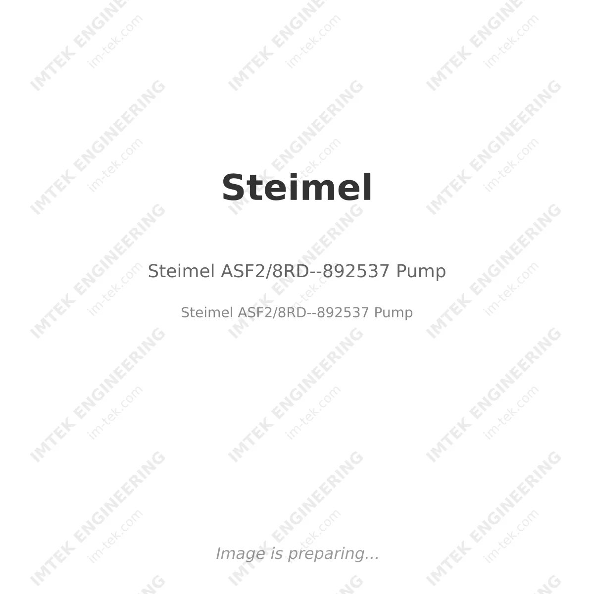 Steimel ASF2/8RD--892537 Pump