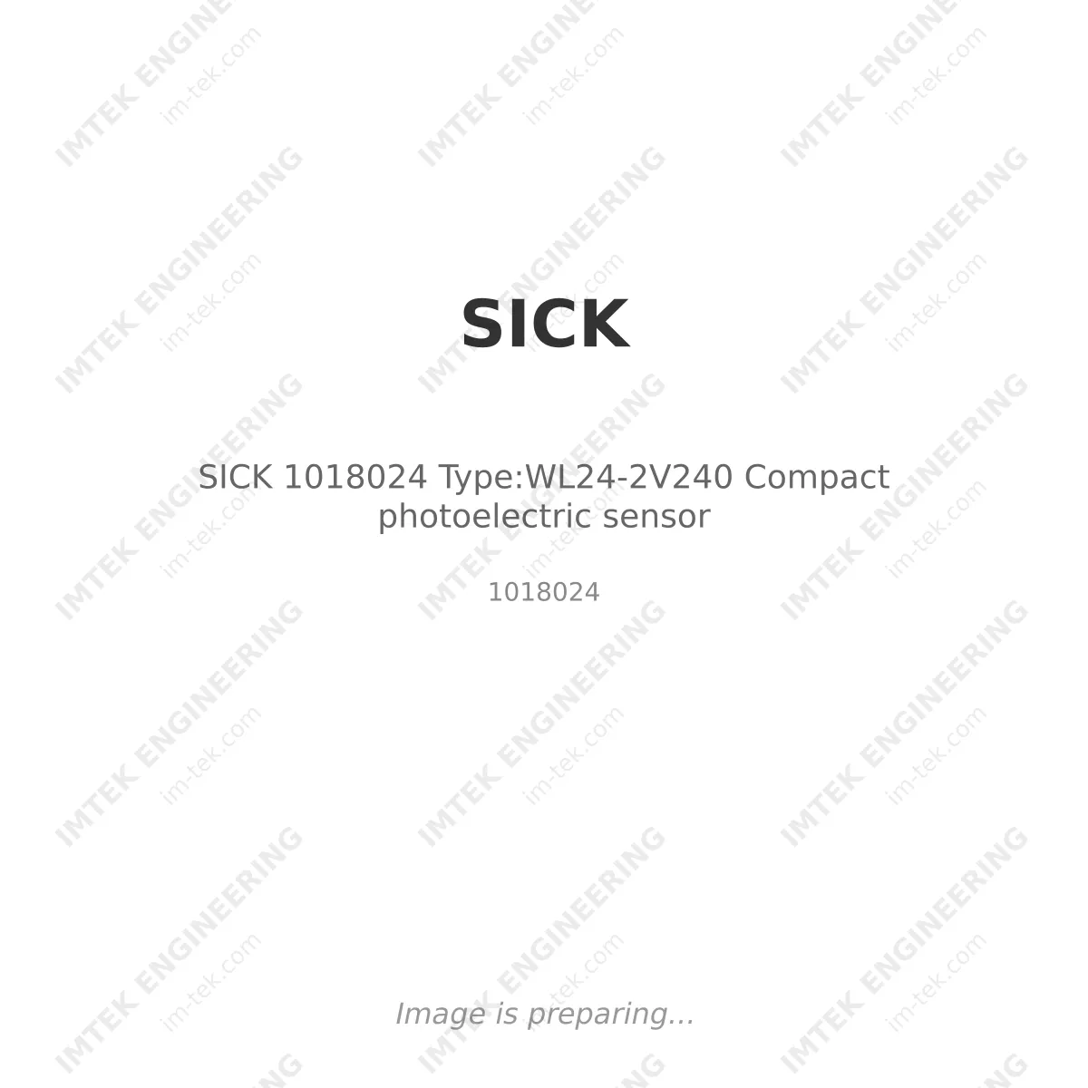 SICK SICK 1018024 Type:WL24-2V240 Compact photoelectric sensor - 1018024