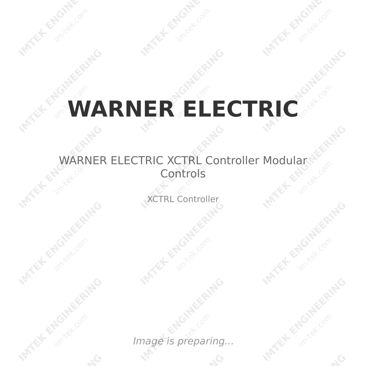 WARNER ELECTRIC WARNER ELECTRIC XCTRL Controller Modular Controls - XCTRL Controller