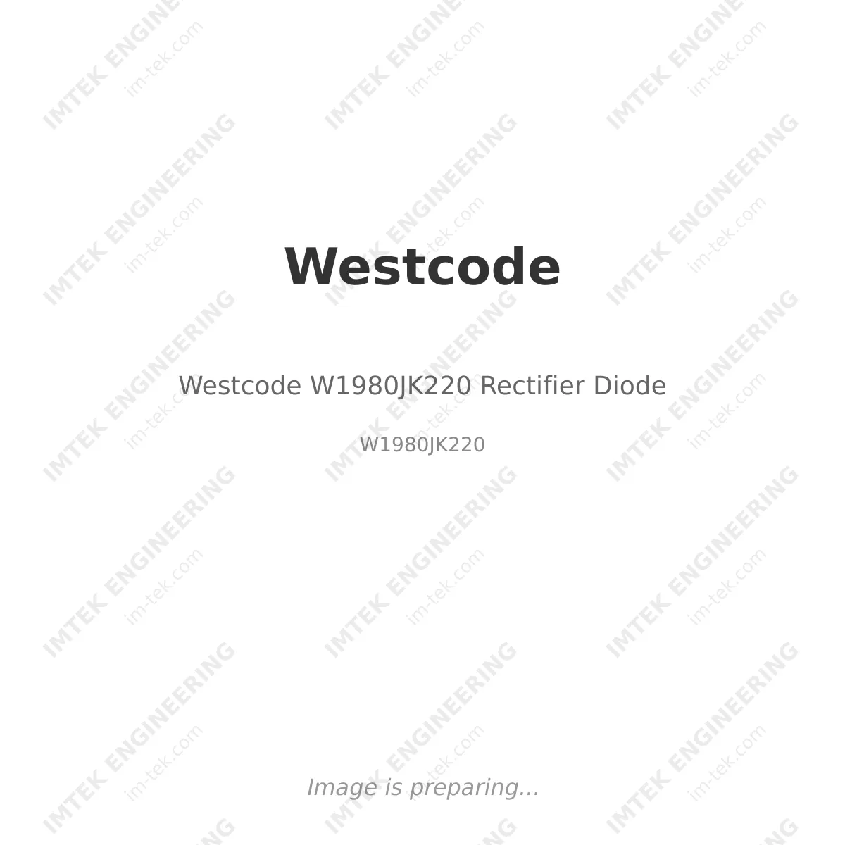 Westcode Westcode W1980JK220 Rectifier Diode - W1980JK220