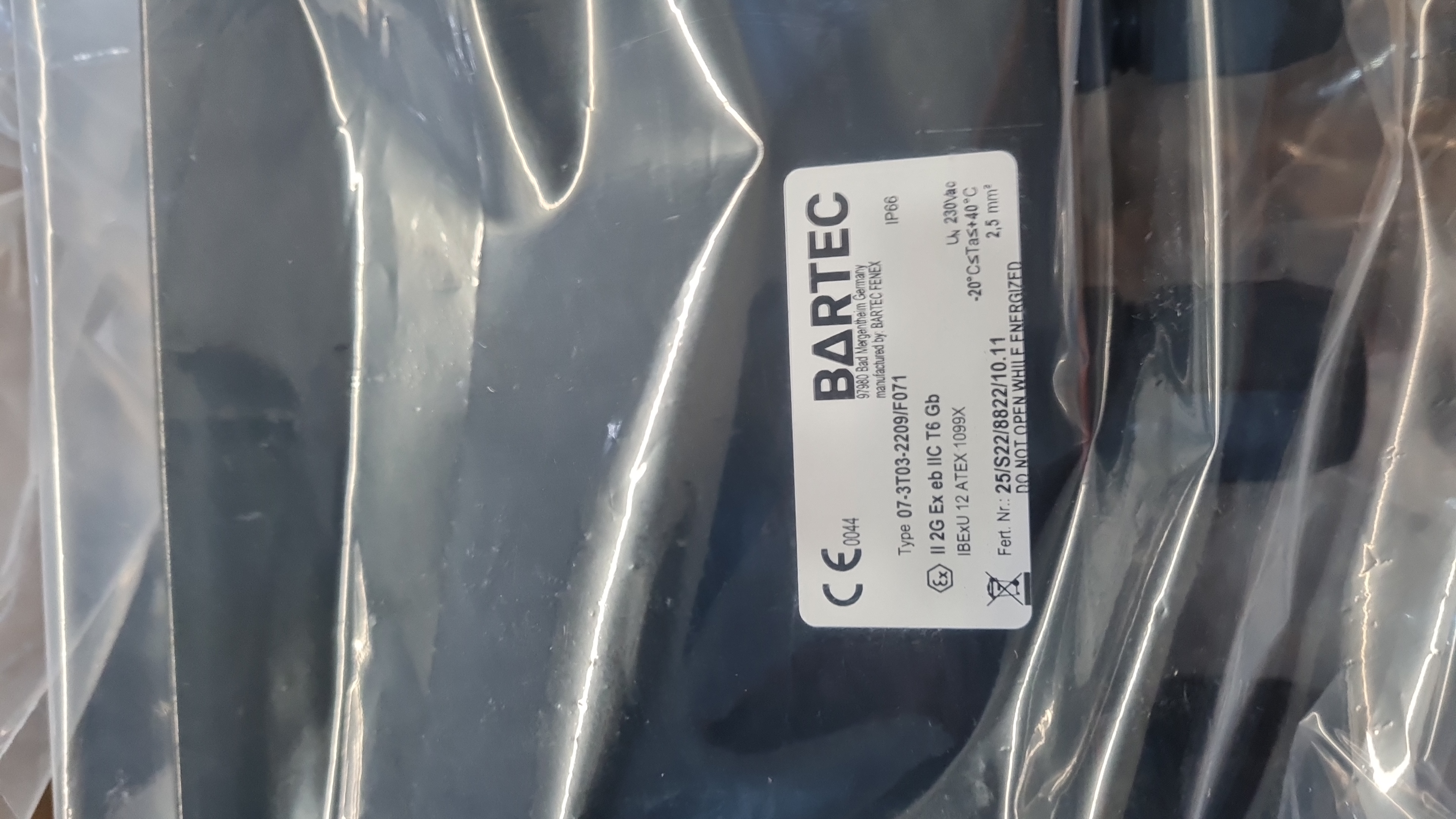 Bartec 07-3T03-2209 Junction Box