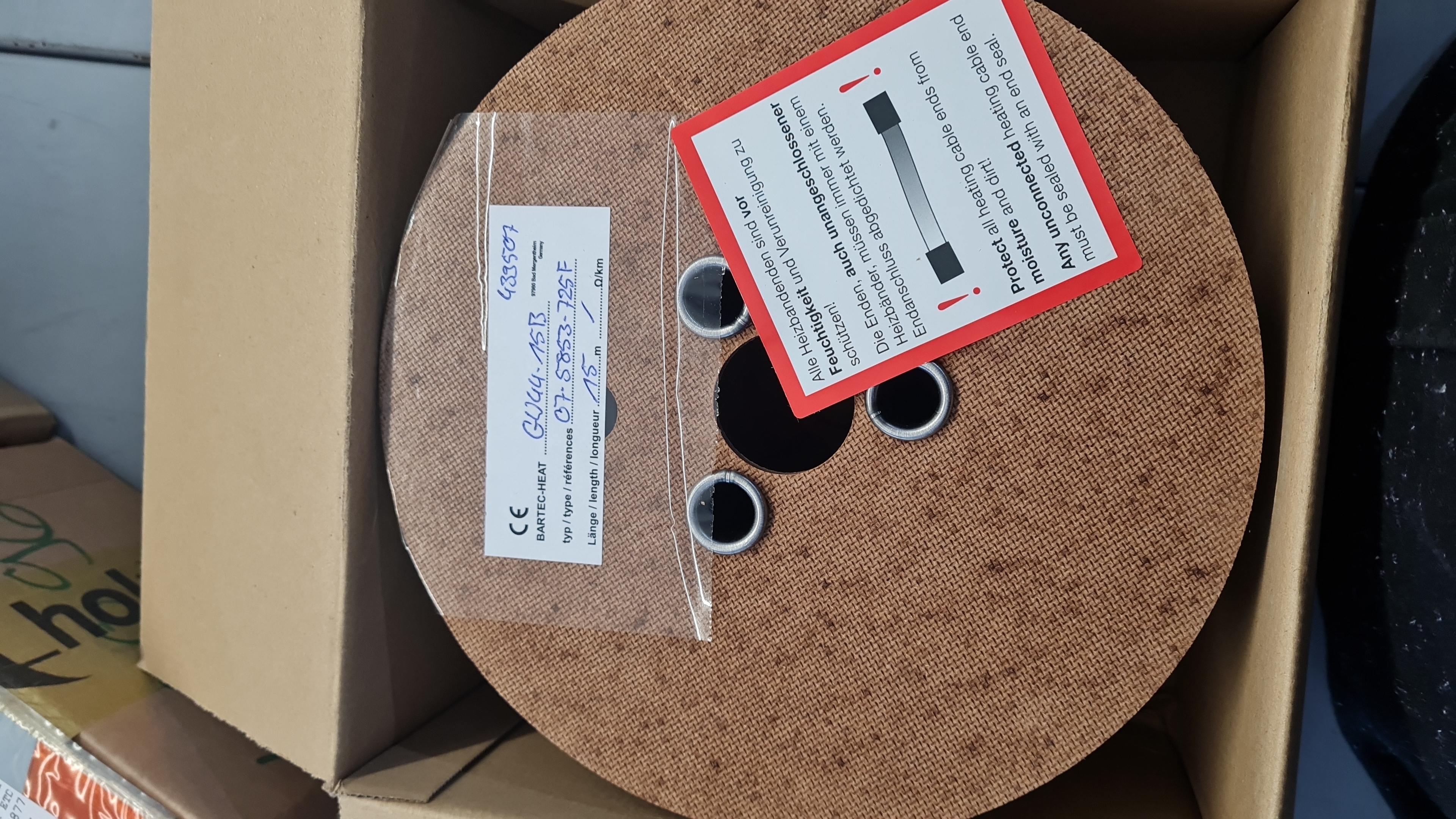 Bartec 07-5853-725F Self-limiting Heating Tape