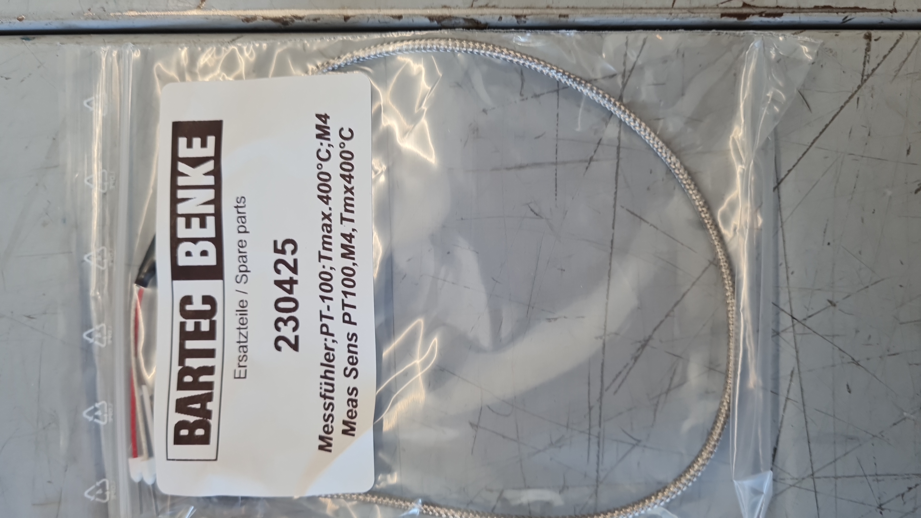 Bartec PT-100  Emergency Shut Off Temperature Of Flask Bottom