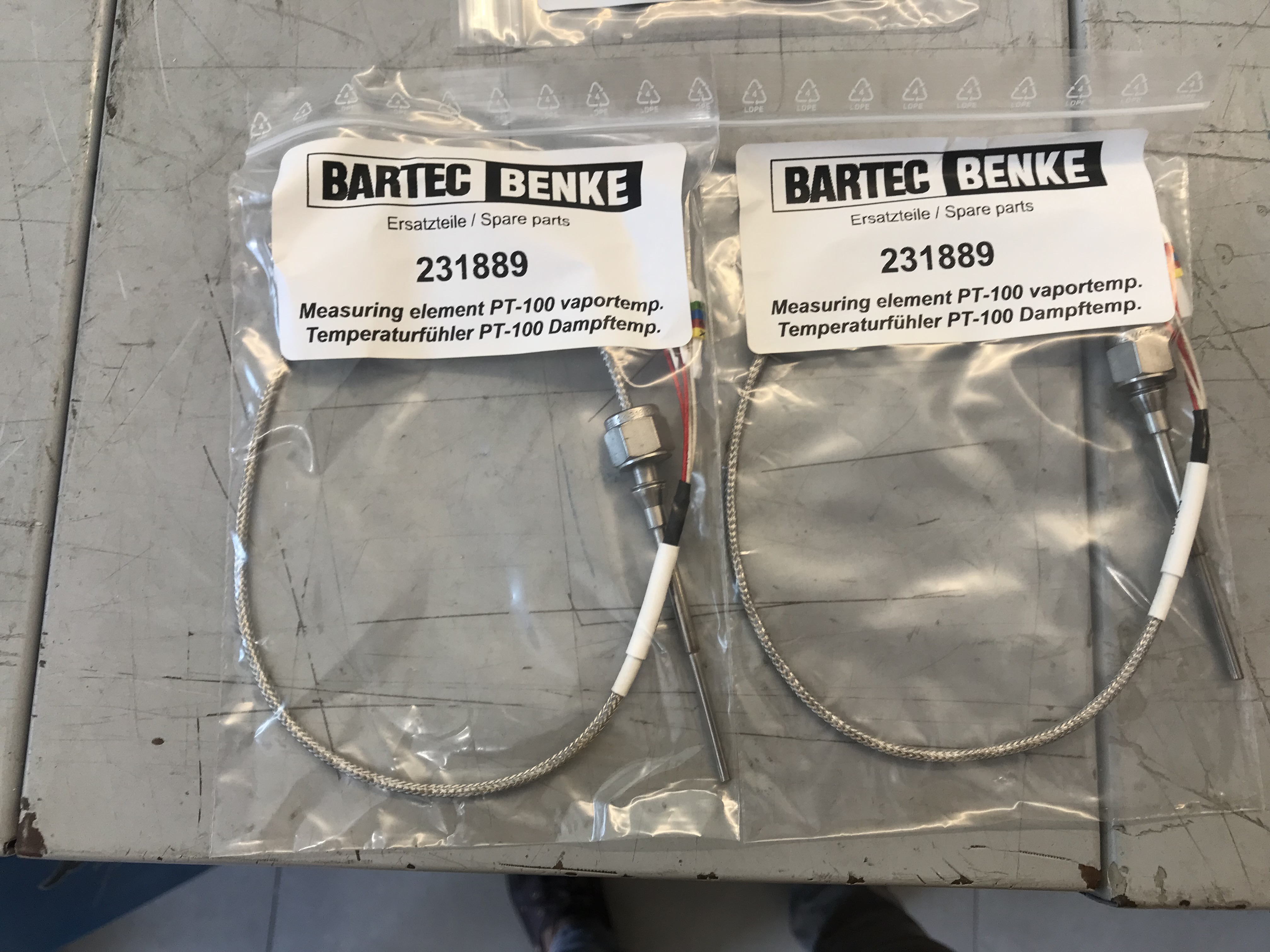 Bartec SAP NO: 231889  Measuringelement;pt-100,vaportemp.>350°c