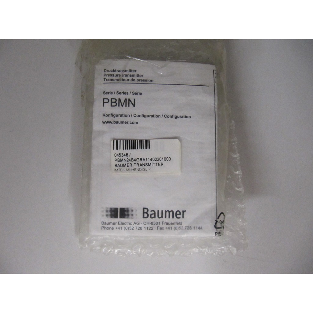 Baumer Pattern Baumer PBMN24B4GRA11402201000 Transmitter - Baumer | Imtek Engineering ...