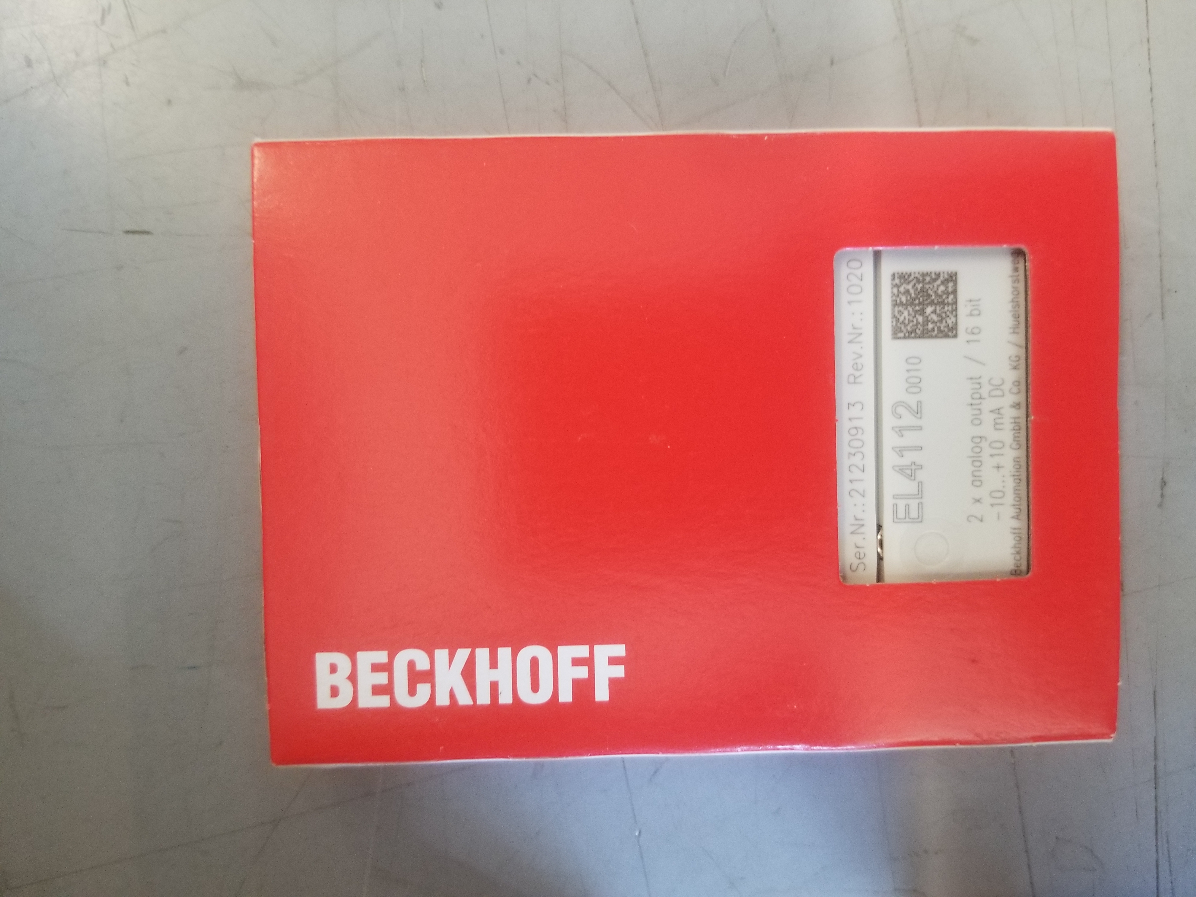Beckhoff EL4112-0010 Channel Analog Output Terminal-module - Beckhoff ...