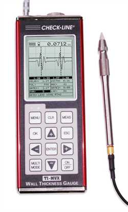 Checkline TI-PVX  Thickness Gauge With 10mhz Pencil Probe Image