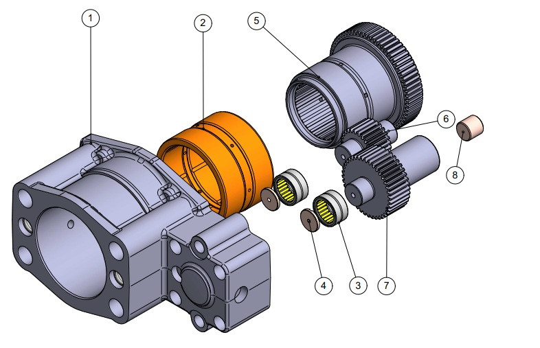 Doofor 2960204 Gear Housing M24