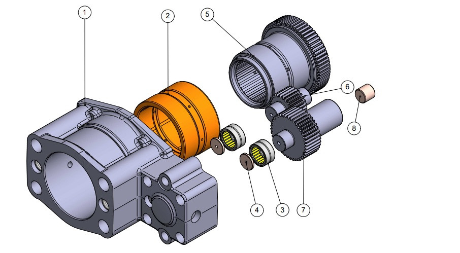 Doofor 2961215 Middle Gear