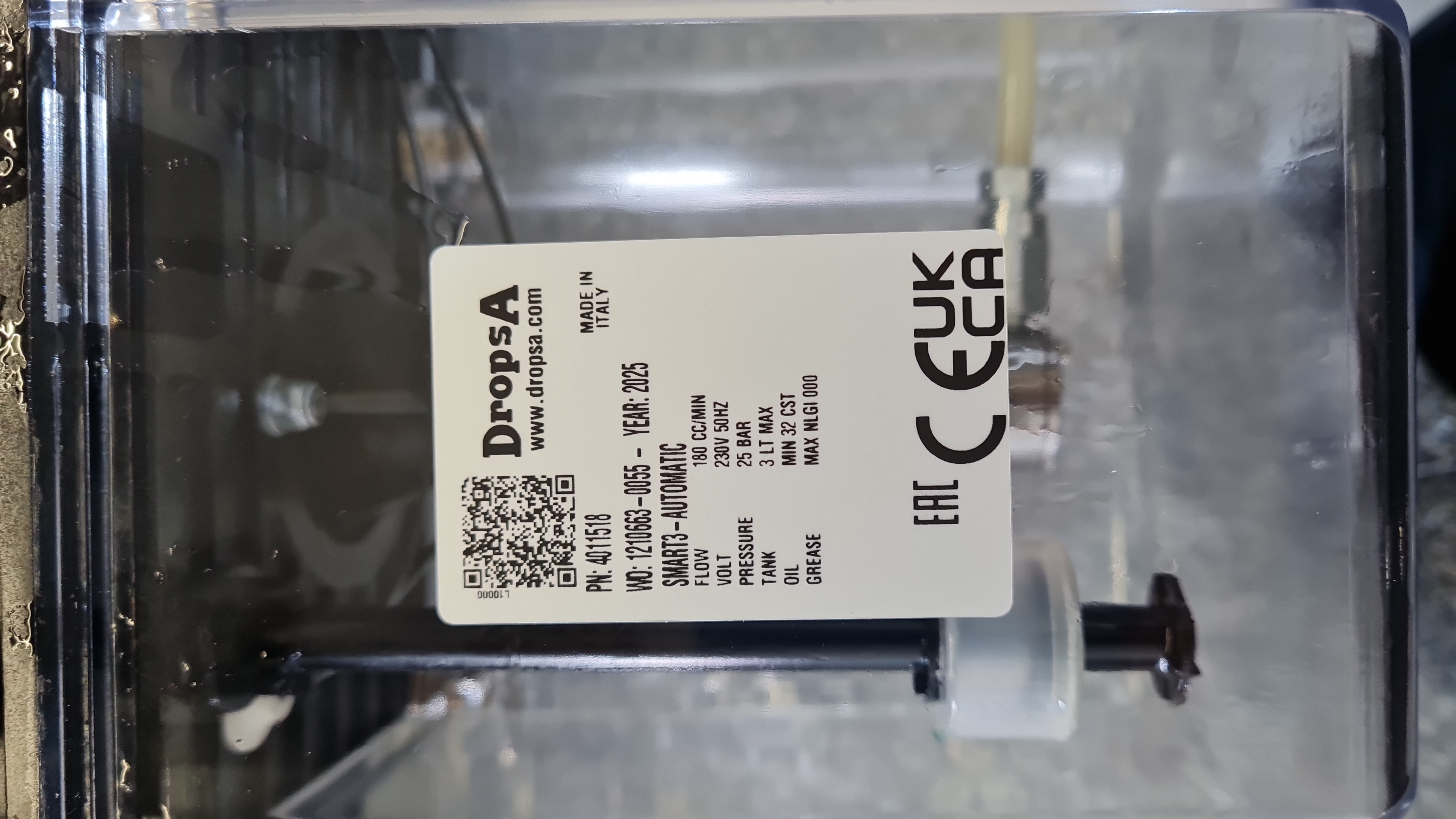 Dropsa 4011518 SMART3-AUT-230V50-3L-FL-NC/NO Lubrication Pump