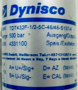 Dynisco TDT432F-1/2-5C-32/76-S147-A Pressure Sensors Image