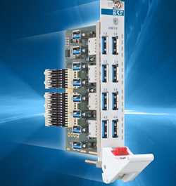 EKF SBR-RIO CompactPCI Serial • 16-Port USB 3.0 Rear I/O Module Image