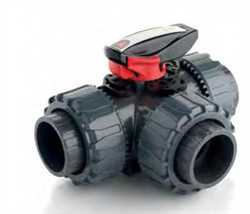 FIP Italy LKDLV Series DN 10÷50  DUAL BLOCK® 3-way Ball Valve Image