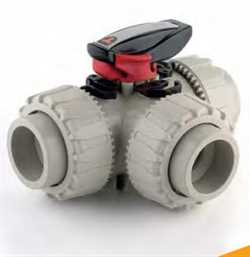 FIP Italy TKDDM Series DN 15÷50  DUAL BLOCK® 3-way Ball Valve Image