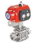 Ham-let Tube Fitting Actuated H500  3 Piece Ball Valve Image