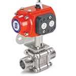 Ham-let Tube Socket Weld Actuated H500  3 Piece Ball Valve Image