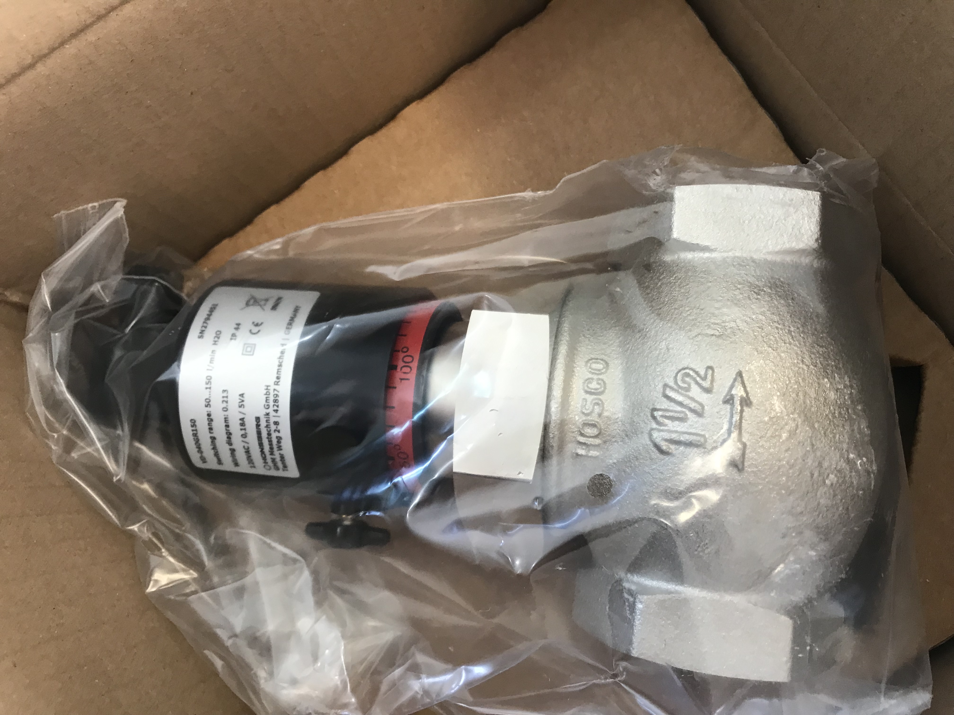 Honsberg VD-040GR150 Flow Switch