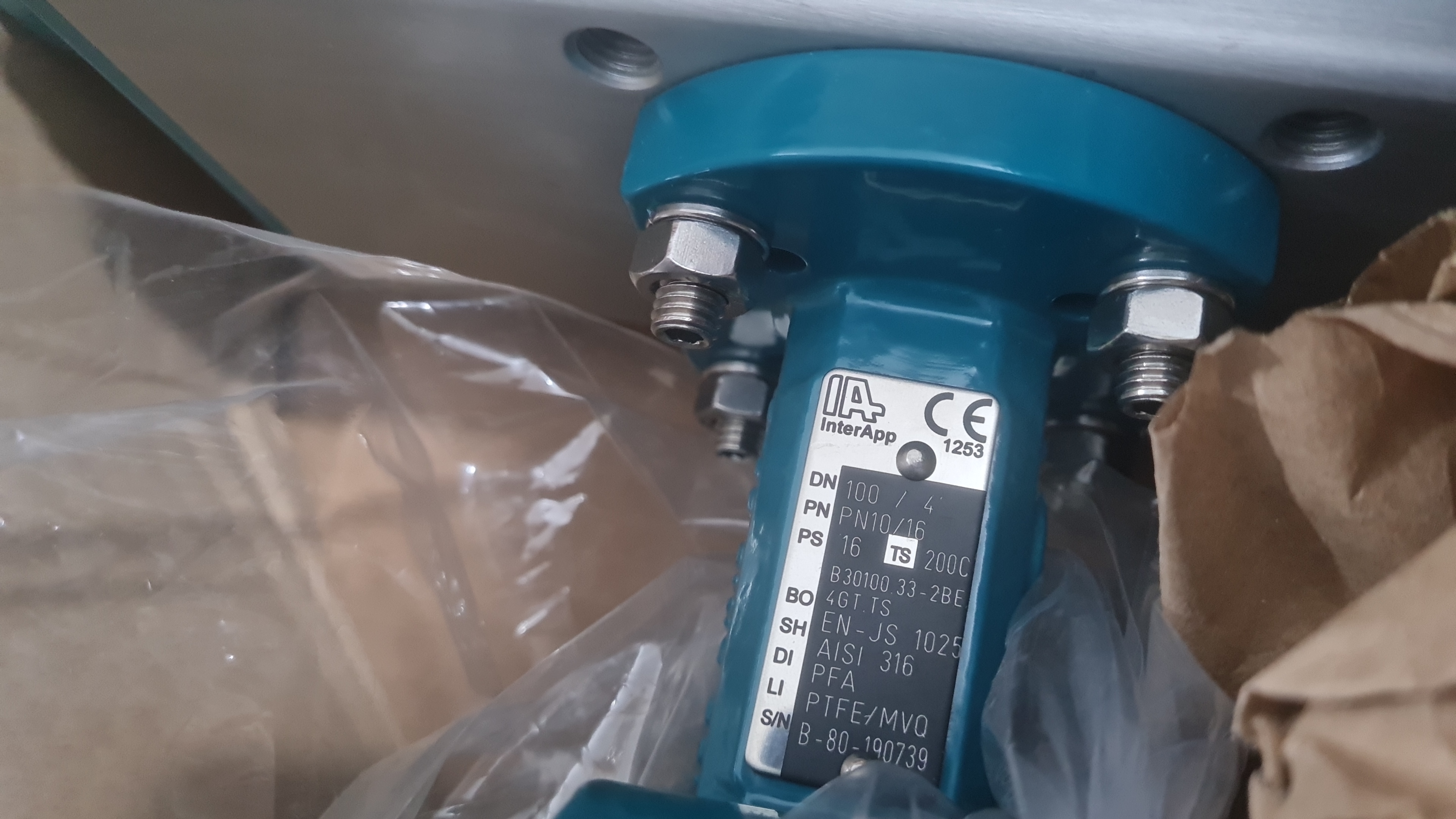 Interapp B30100.33-2BE.4GT.TS + IA350S12.F07-F1014 Actuator +butterfly ...