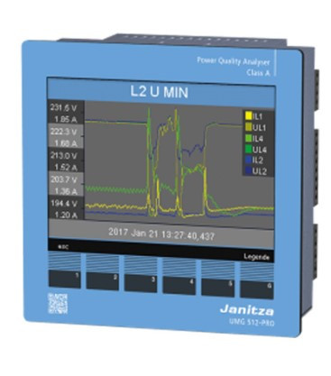 Janitza UMG-512 PRO ... 240 V AC, 80 ... 300 V DC  Power Quality Analyzer Image