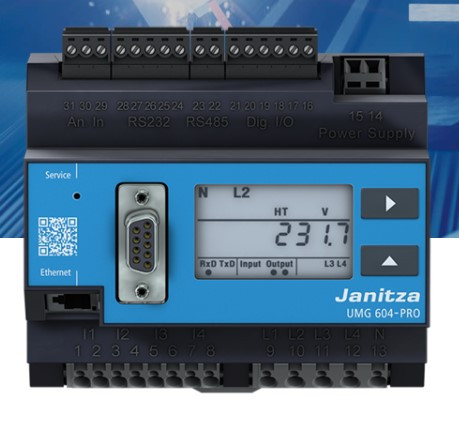 Janitza UMG 604 E-PRO 230V (UL)  Power Analyzer Image