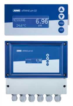 JUMO   dTRANS pH 02 - Compact multichannel transmitter/controller for pH, redox, ammonia, standard signals, and temperature (202551) Image