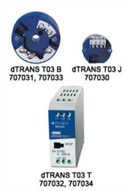 JUMO   dTRANS T03 - Two-Wire/Three-Wire Transmitter (707030) Image