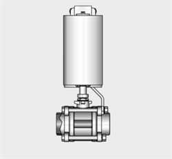 Kieselmann 4162 S-S   Straight-way Ball Valve Image