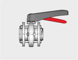 Kieselmann 4310 S-S   Intermediate Flange Butterfly Valve Image