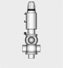 Kieselmann 5671   Double-seat Valve With Shaft Flushing Image