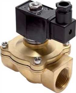 Landefeld 2/2 way solenoid valves made of brass, force pilot operated, Eco-Line Image
