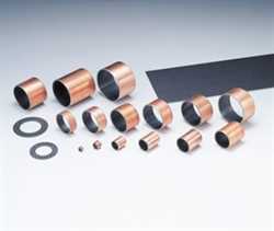 Oiles   OILES Drymet ST Oil-impregnated PTFE multilayer composite bearings with metal backing Image
