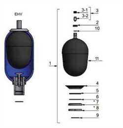 Olaer EHVF 20-300/94 Bladder Kit Image