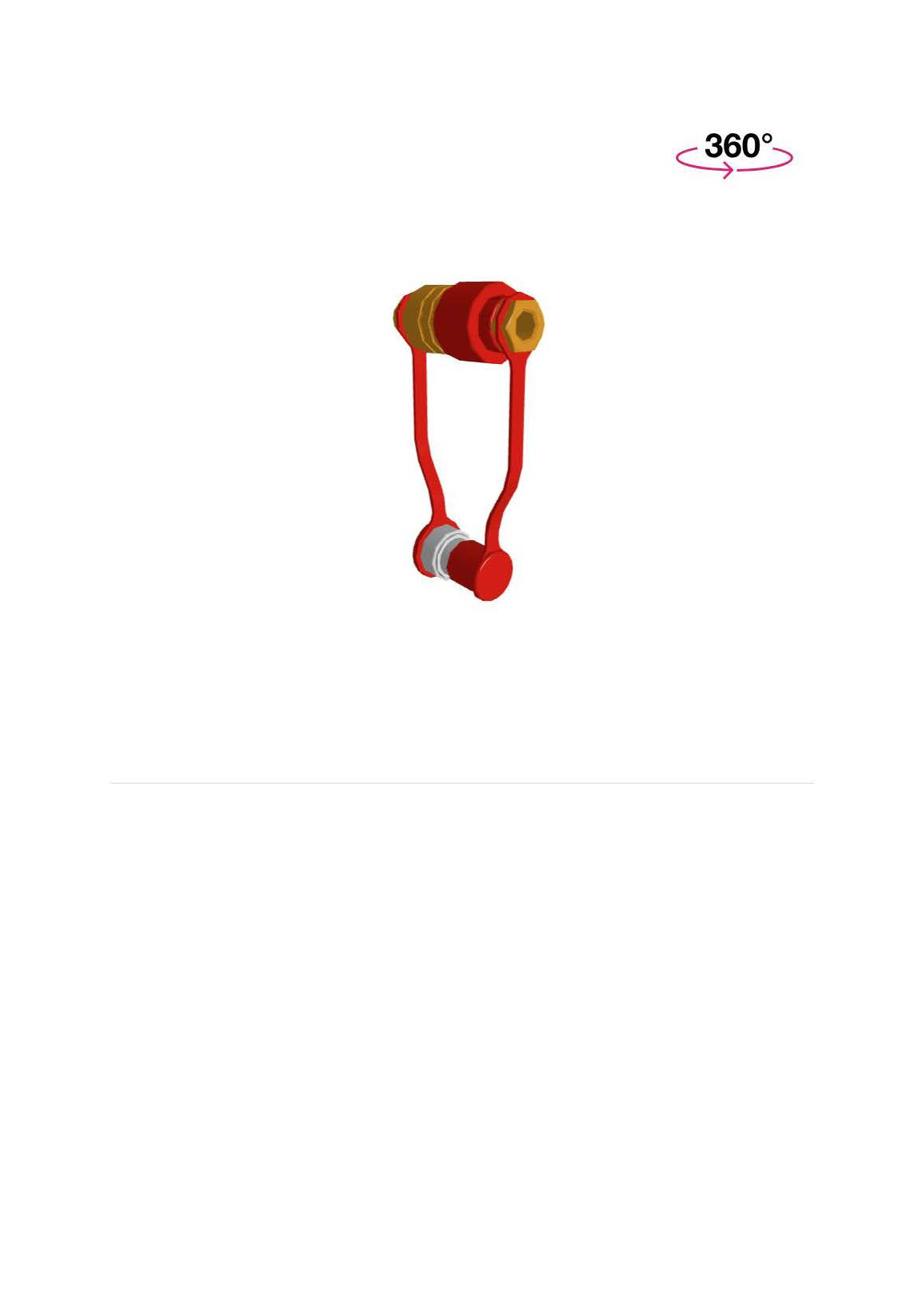 Roemheld 9384735 Thrust Pad Contacting Device Hydraulic Jack Red